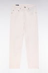 Comfort cut beige stretch denim 5-pocket jeans