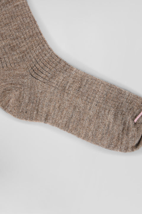 Camel wool and alpaca knee-high socks - Image 3