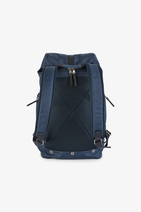 Navy blue rucksack with multiple pockets - Image 2
