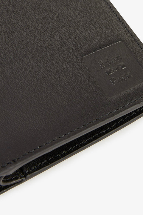 Black leather French-style wallet - Image 3
