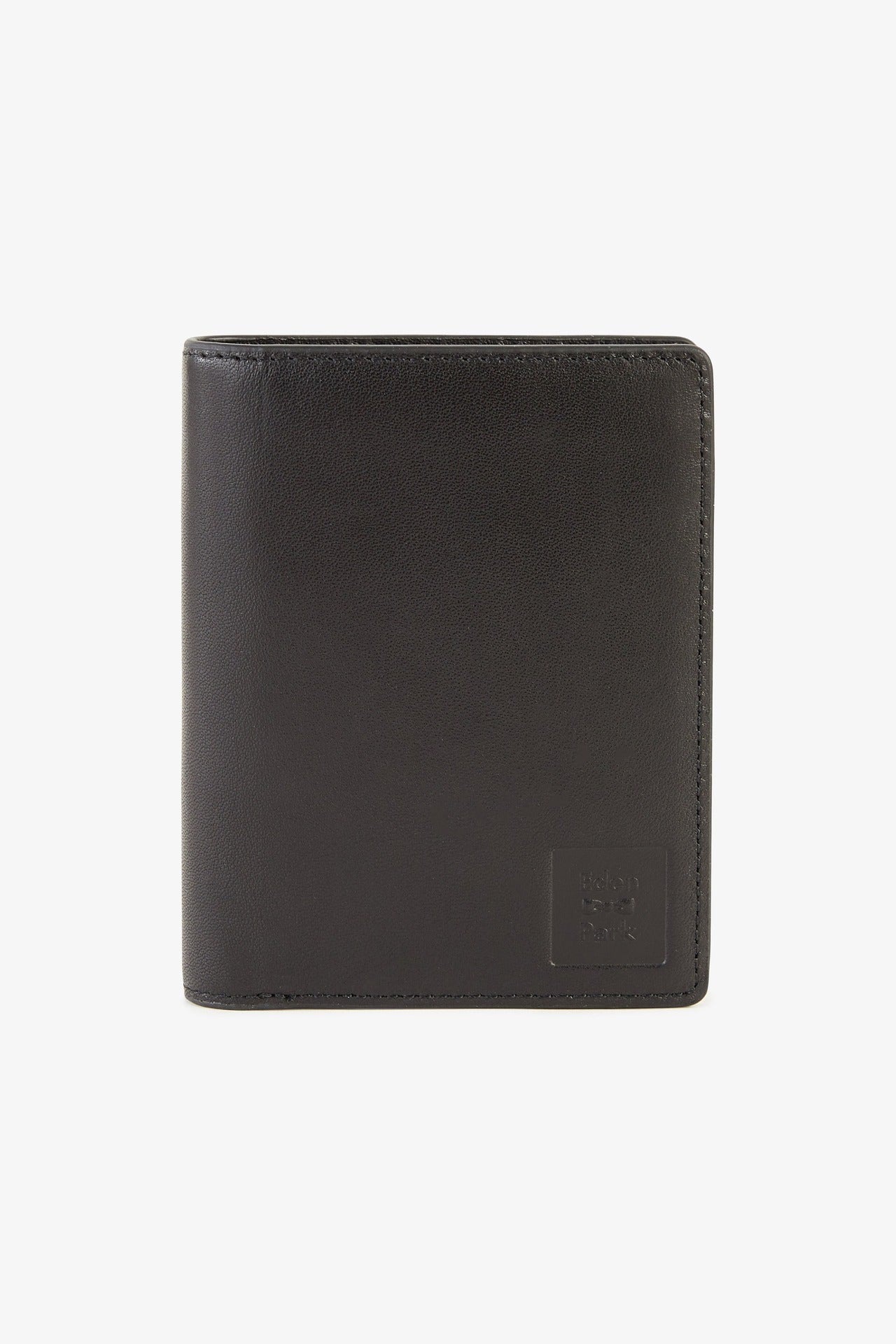 Black leather French wallet - Image 1