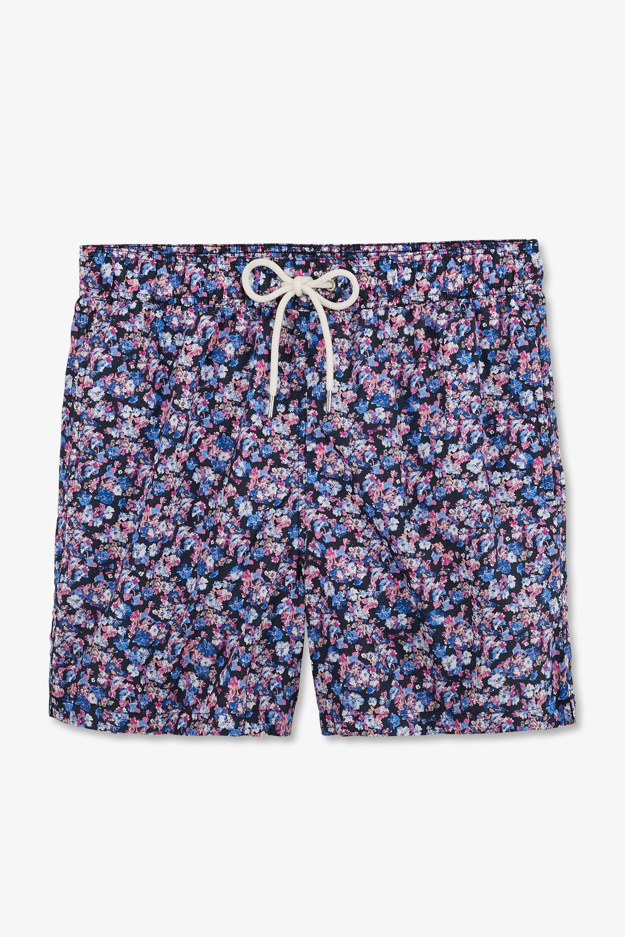 Pink swim shorts with exclusive floral print - Image 2