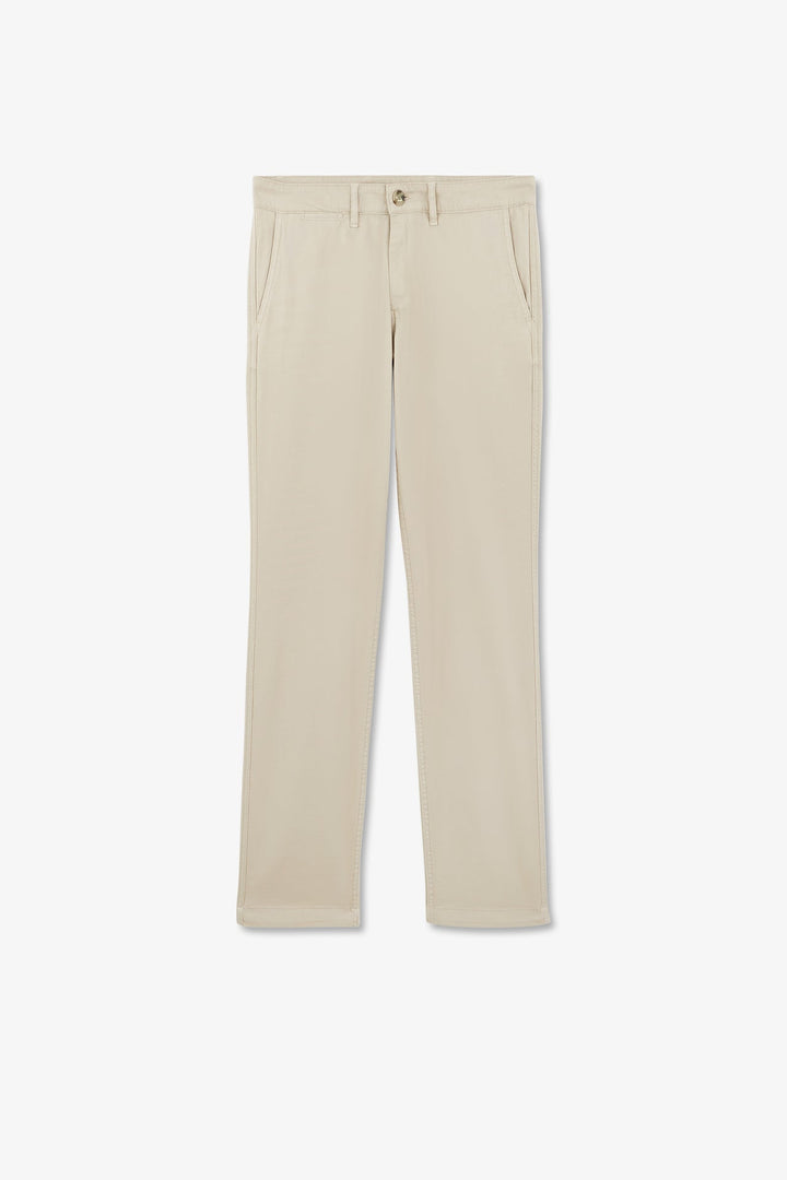 Pantalon chino sans plis beige alt view