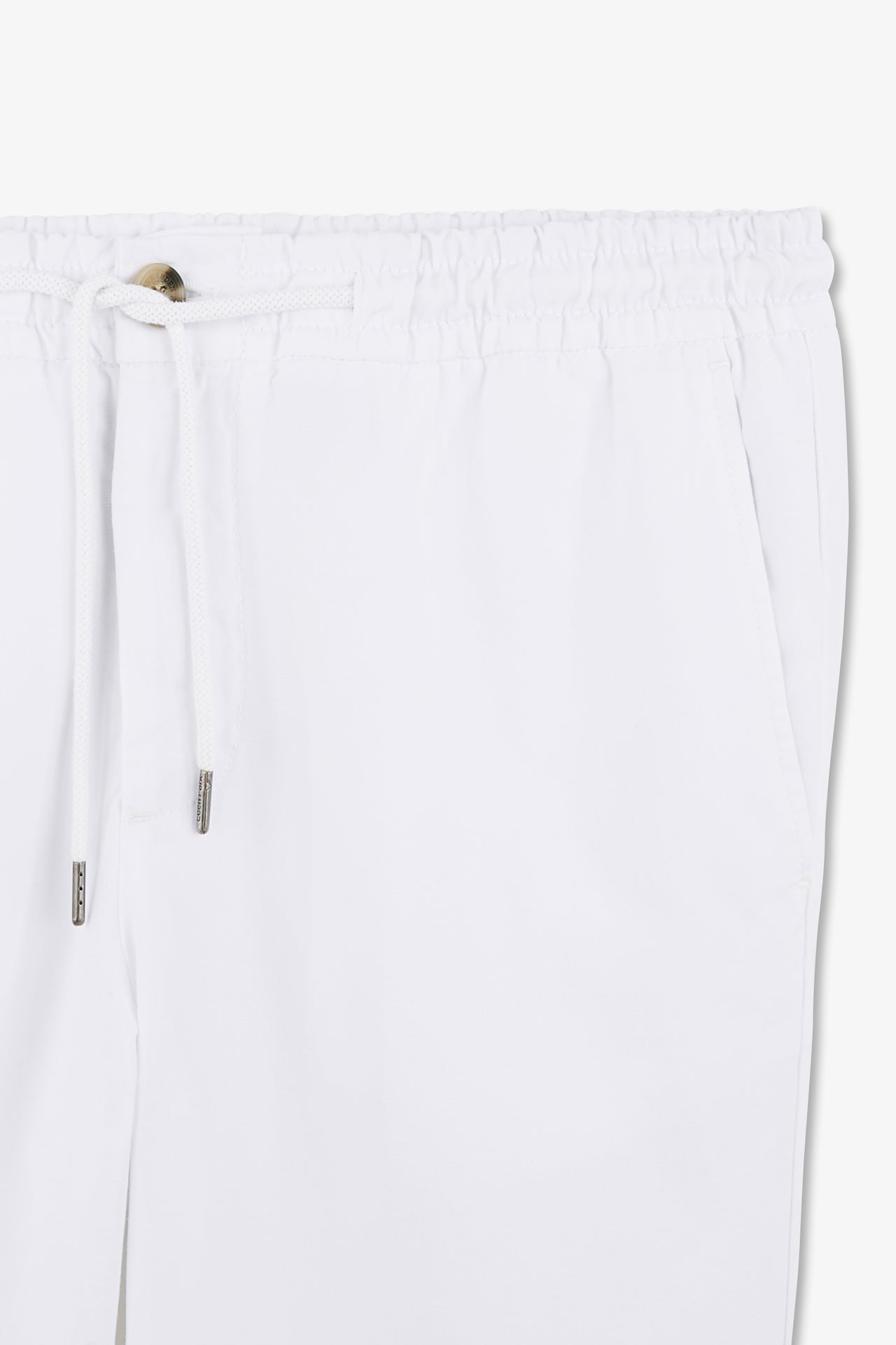 White blended lyocell waistband pants - Image 6