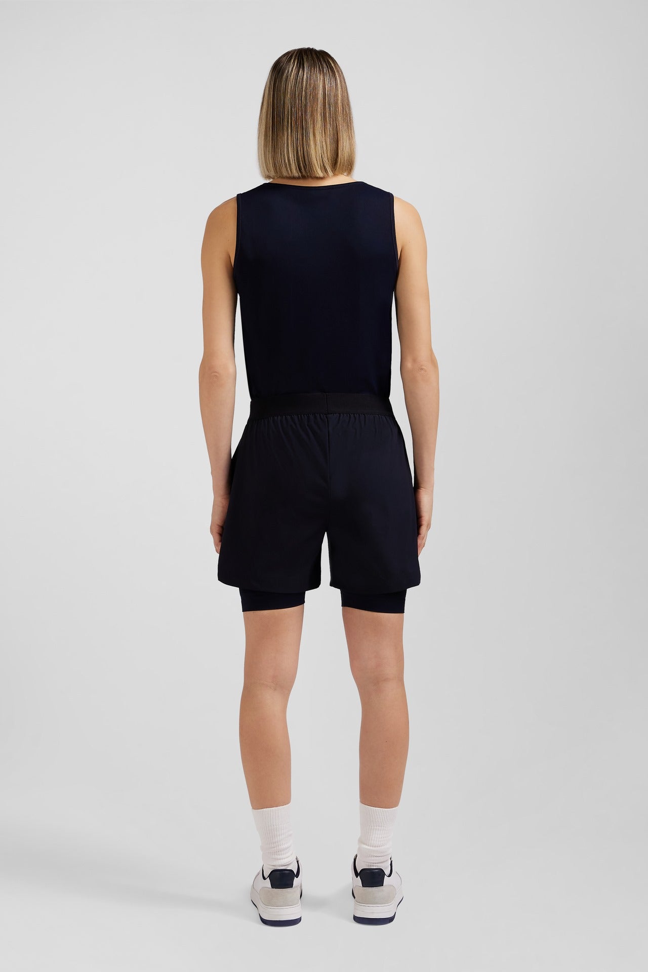 Navy blue sports shorts