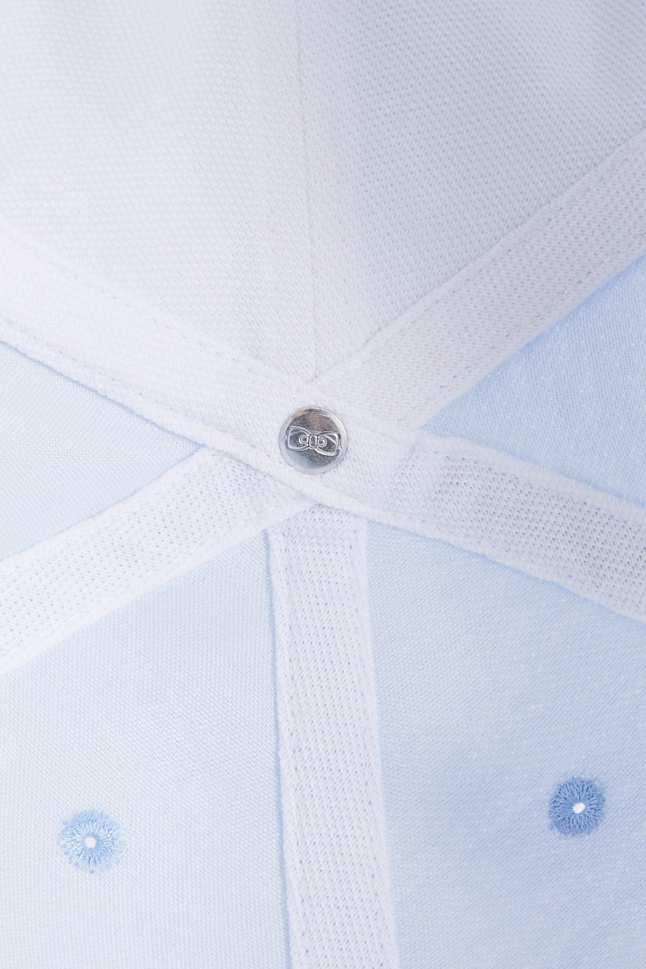 Casquette bleue unie en coton - Image 3