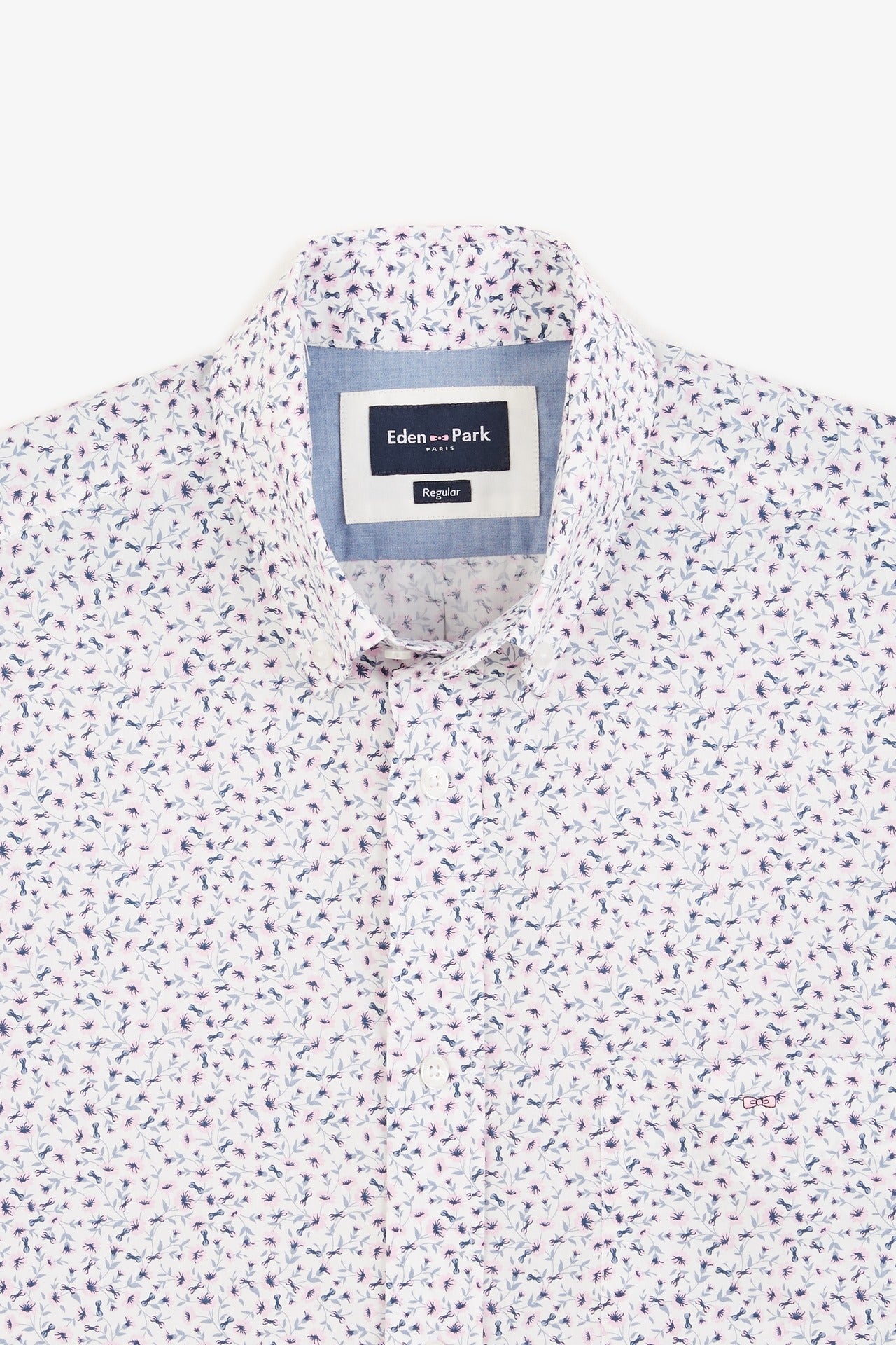 White shirt with exclusive floral print