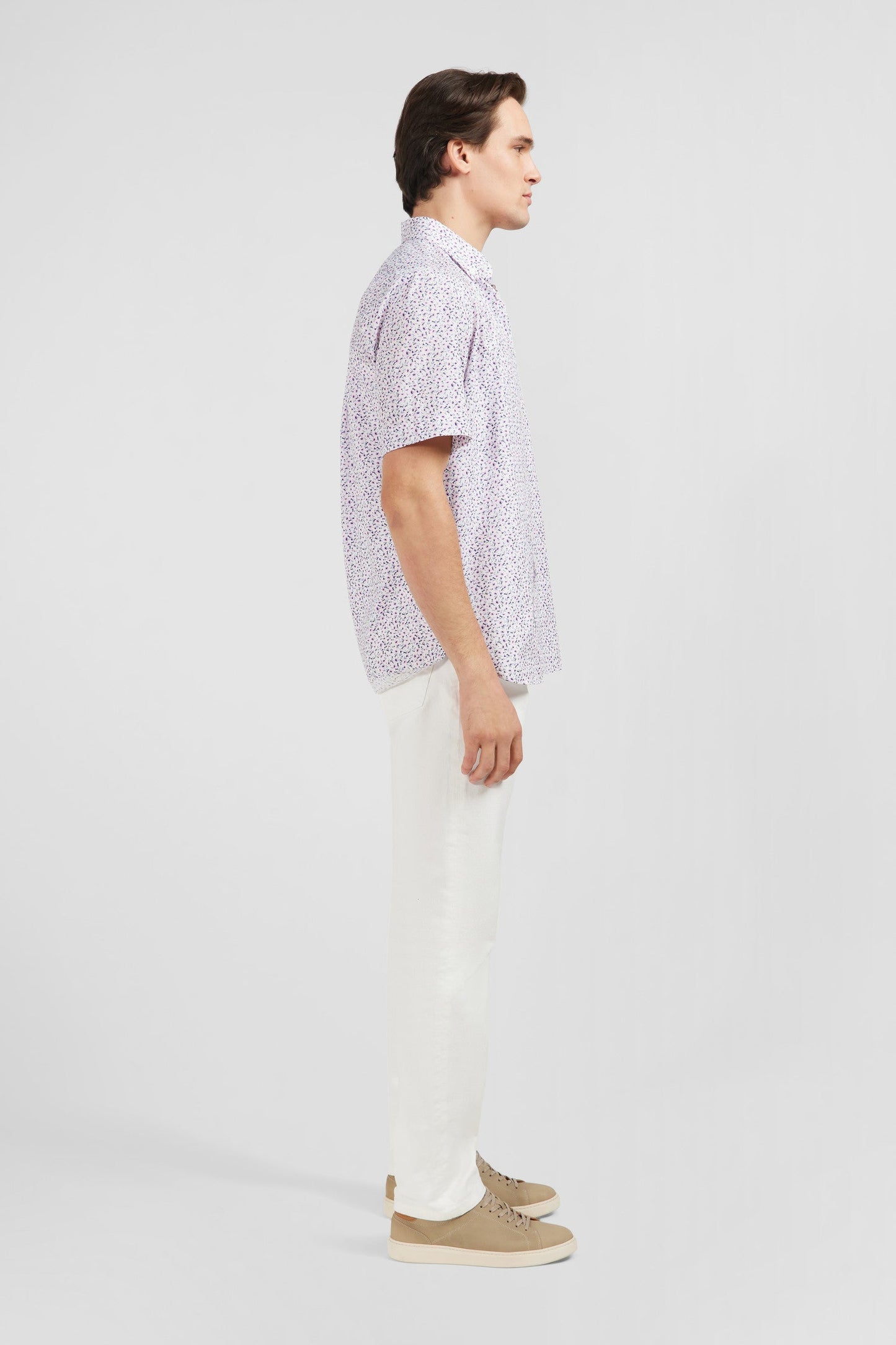 White shirt with exclusive floral print - Image 4