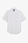 White shirt in cotton dobby