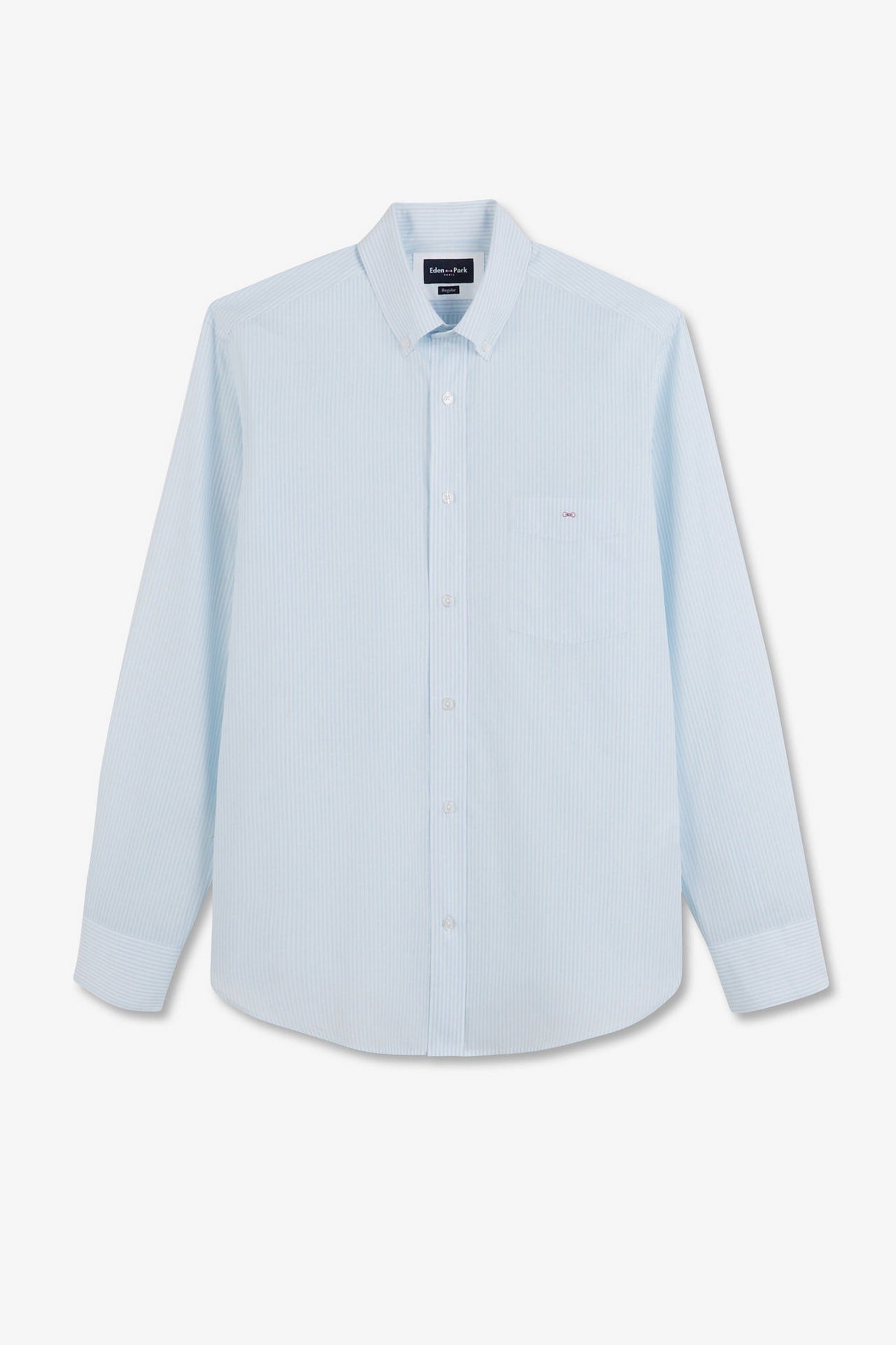 Chemise bleu clair à rayures - Image 2