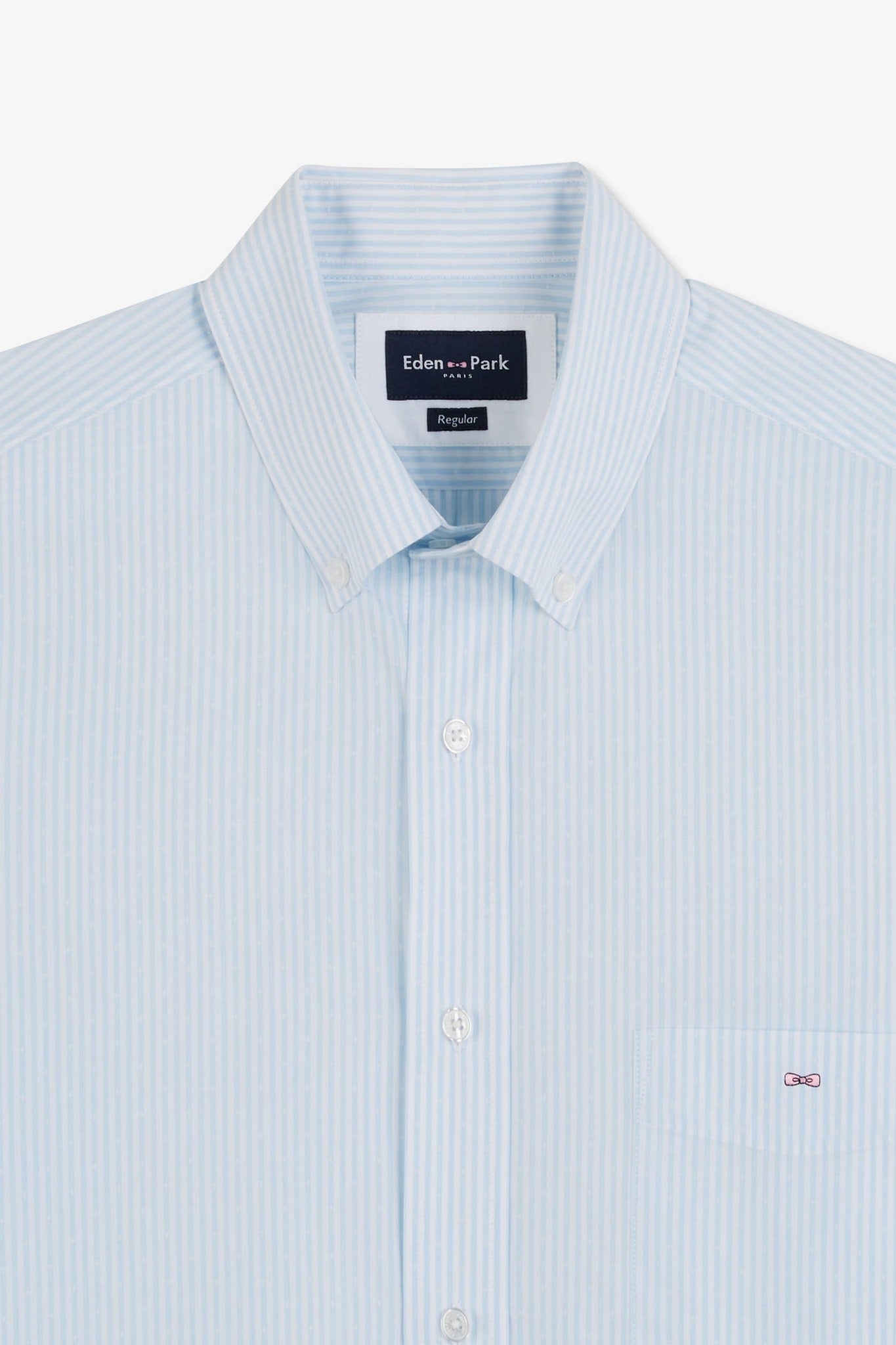 Chemise bleu clair à rayures - Image 8