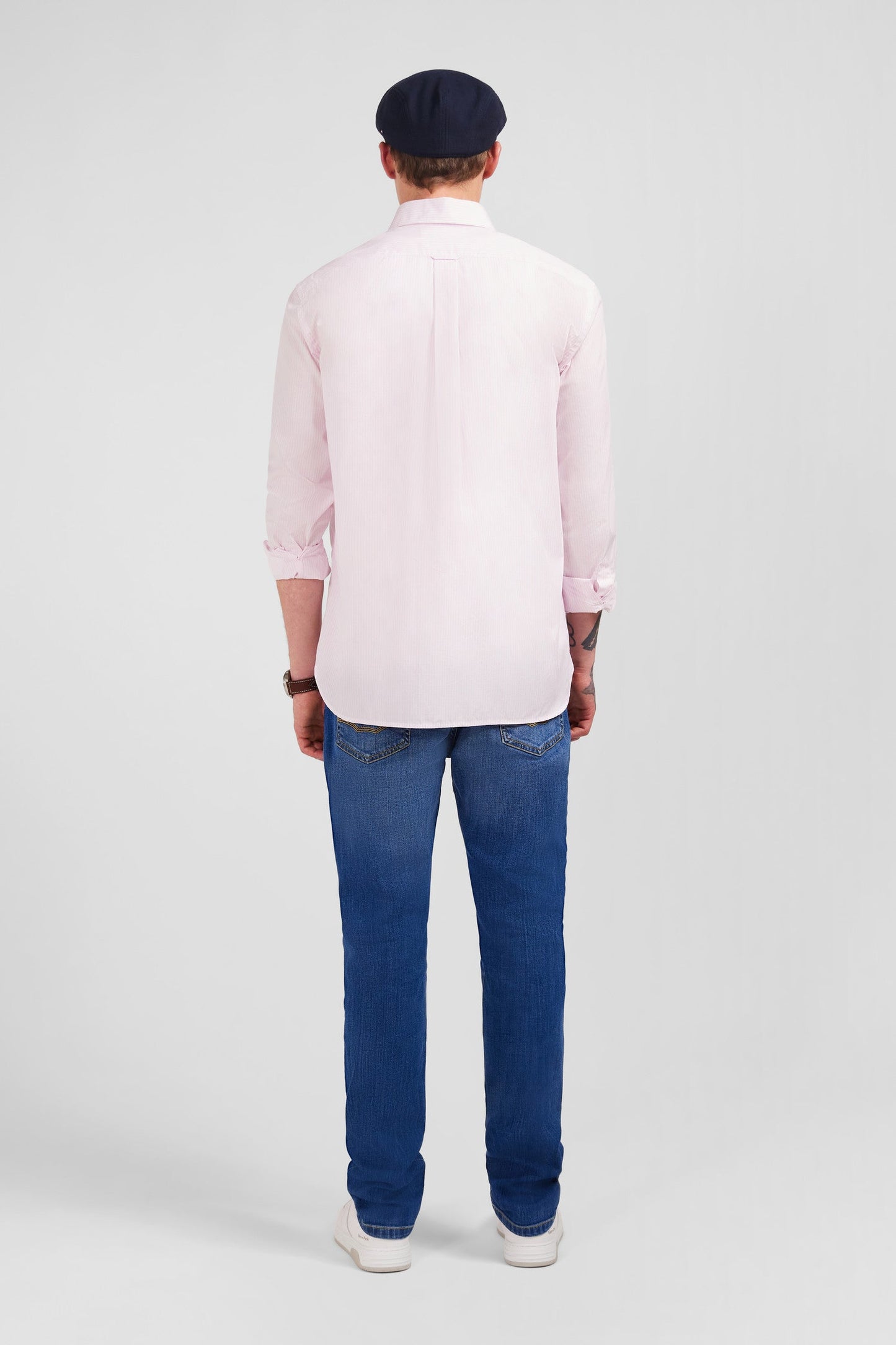 Chemise rose à rayures - Image 5