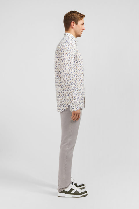 Beige floral-print shirt - Image 3