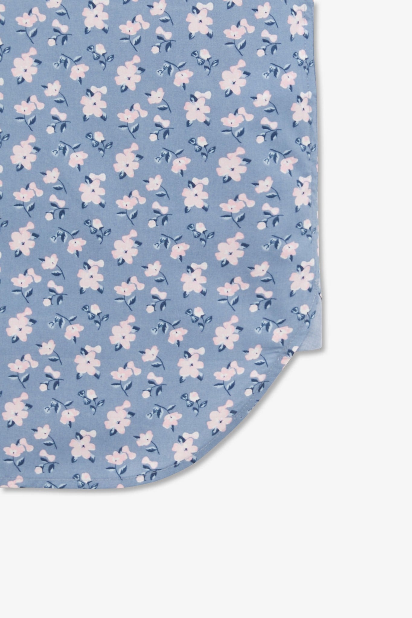 Blue shirt with exclusive floral print - Image 10