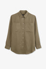 Plain khaki blouse