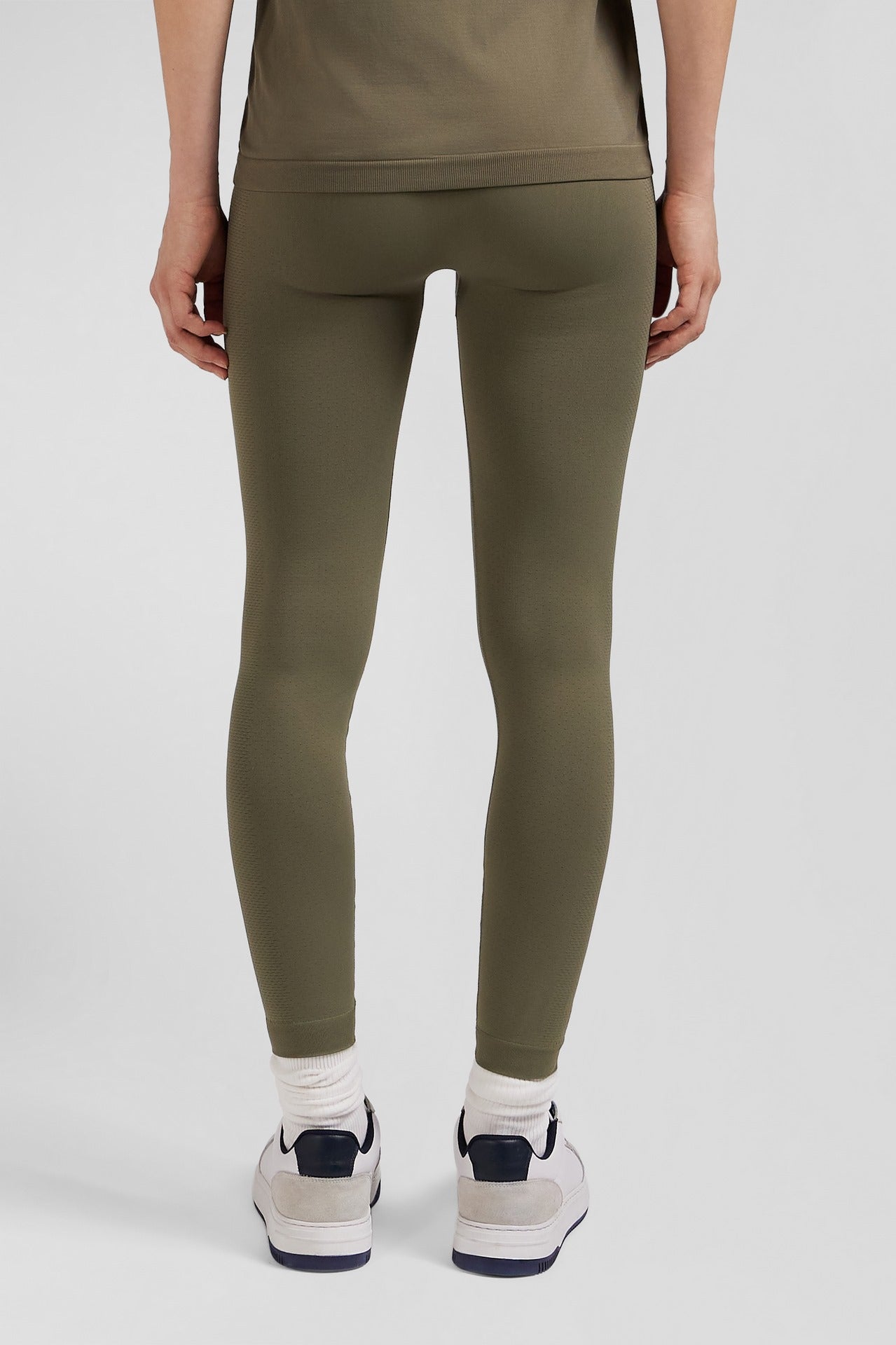 Khaki green stretch sports jogging bottoms