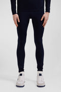 Navy blue stretch sports jogging bottoms