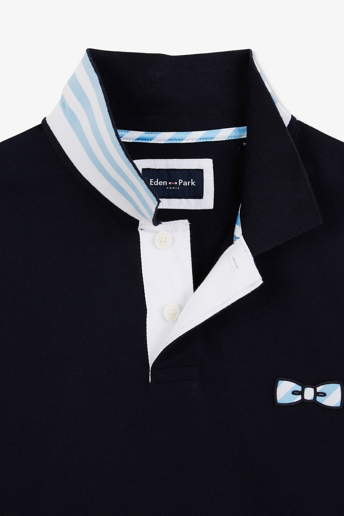 Navy blue short-sleeved polo shirt - Image 8