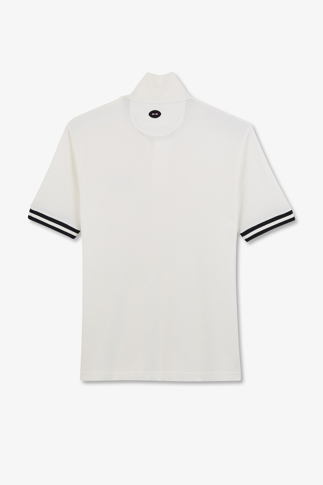 White short-sleeved polo shirt - Image 5