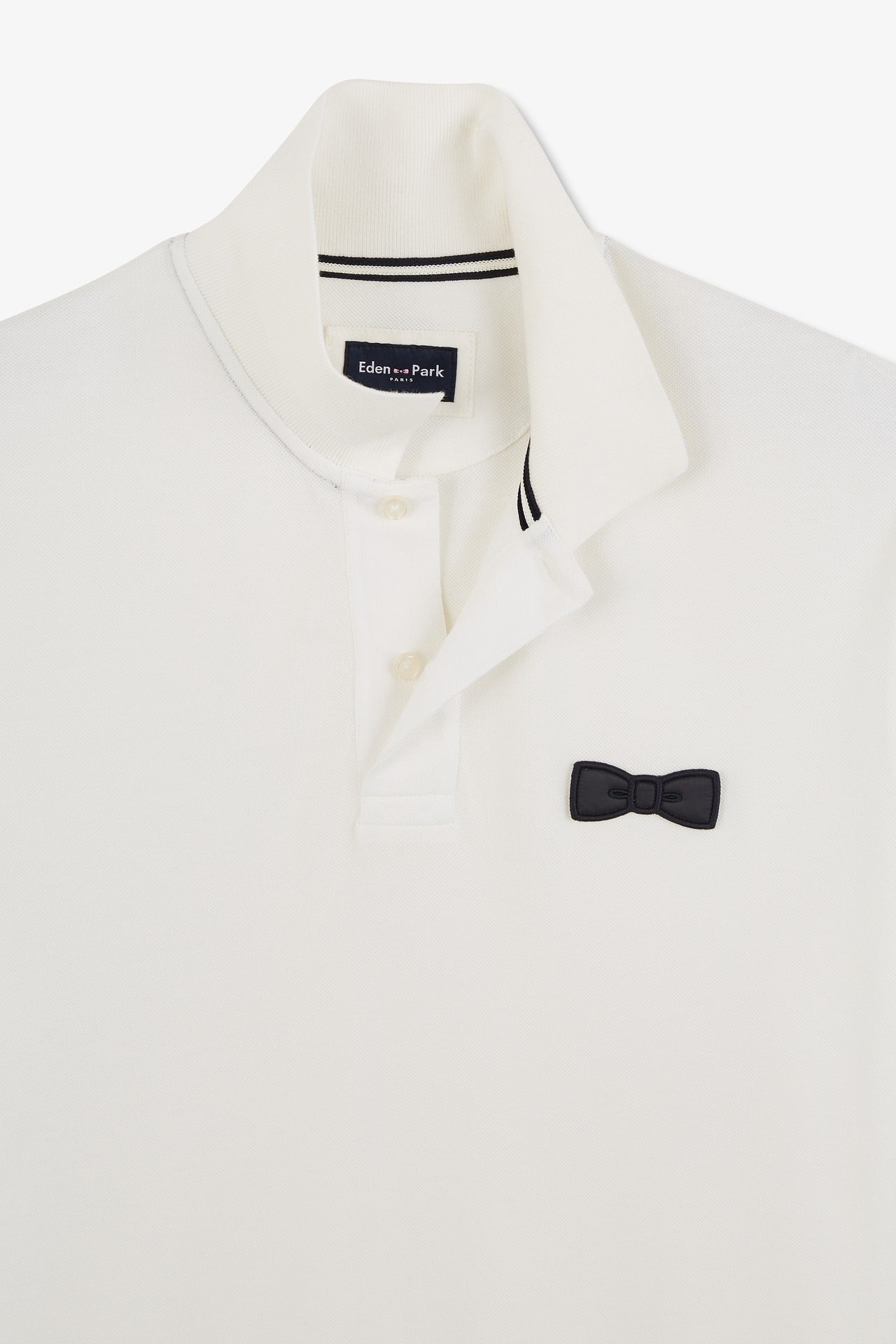 White short-sleeved polo shirt - Image 7