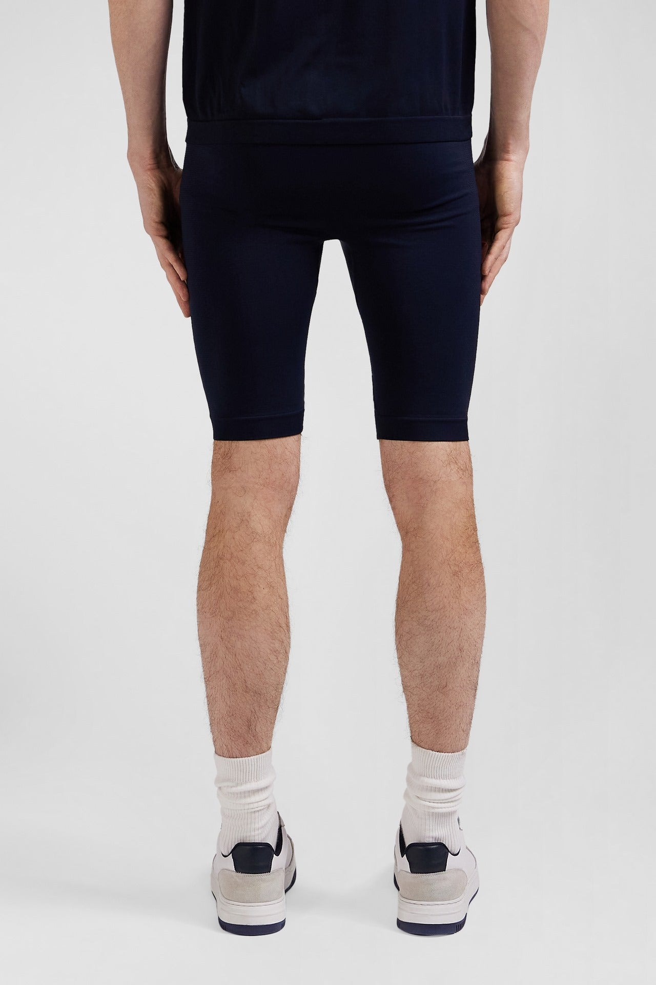 Navy blue stretch sports cycling shorts