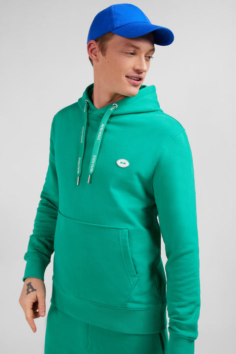 Plain green hoodie - Image 3