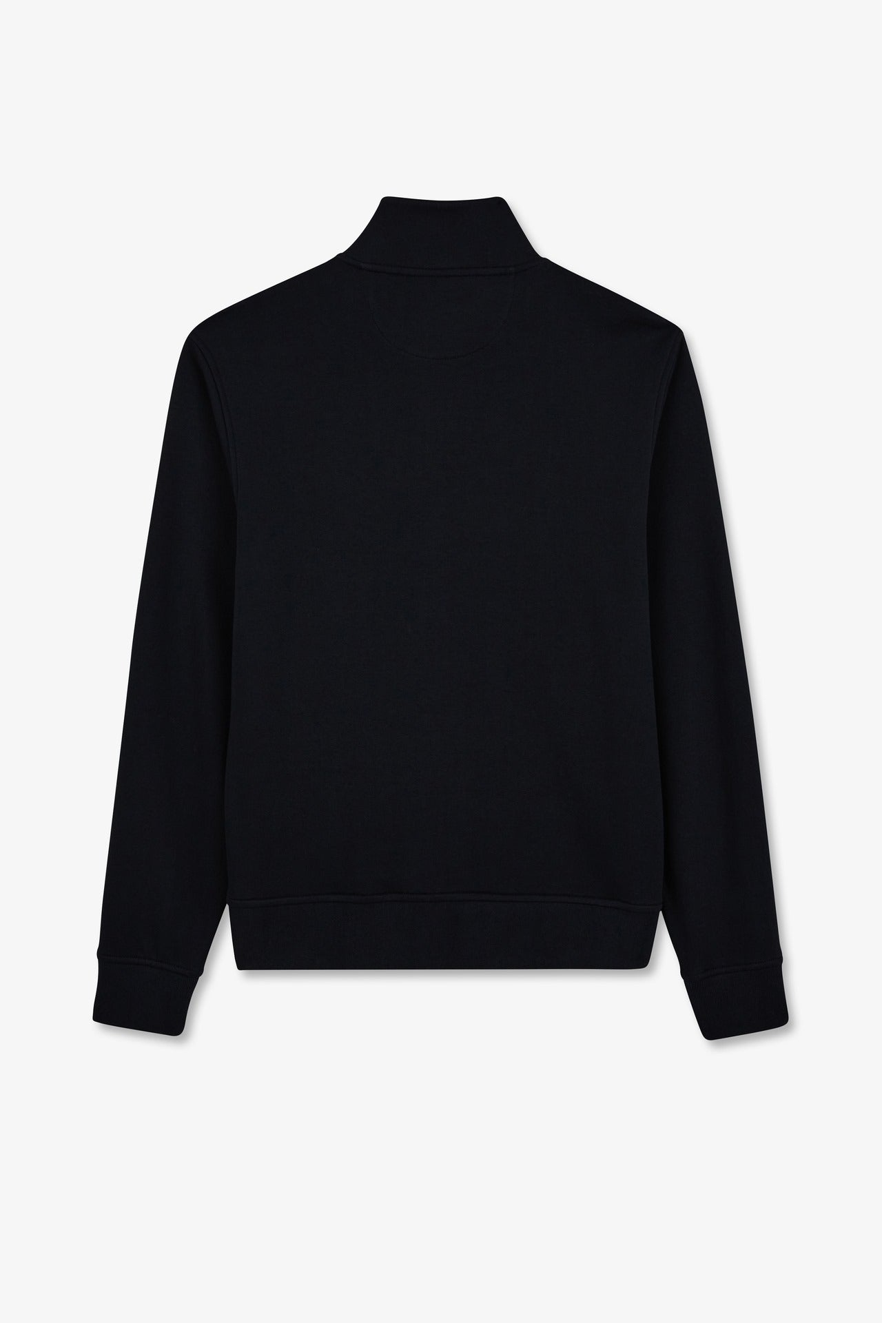 Dark blue zipped sweatshirt with stand-up collar - Image 5
