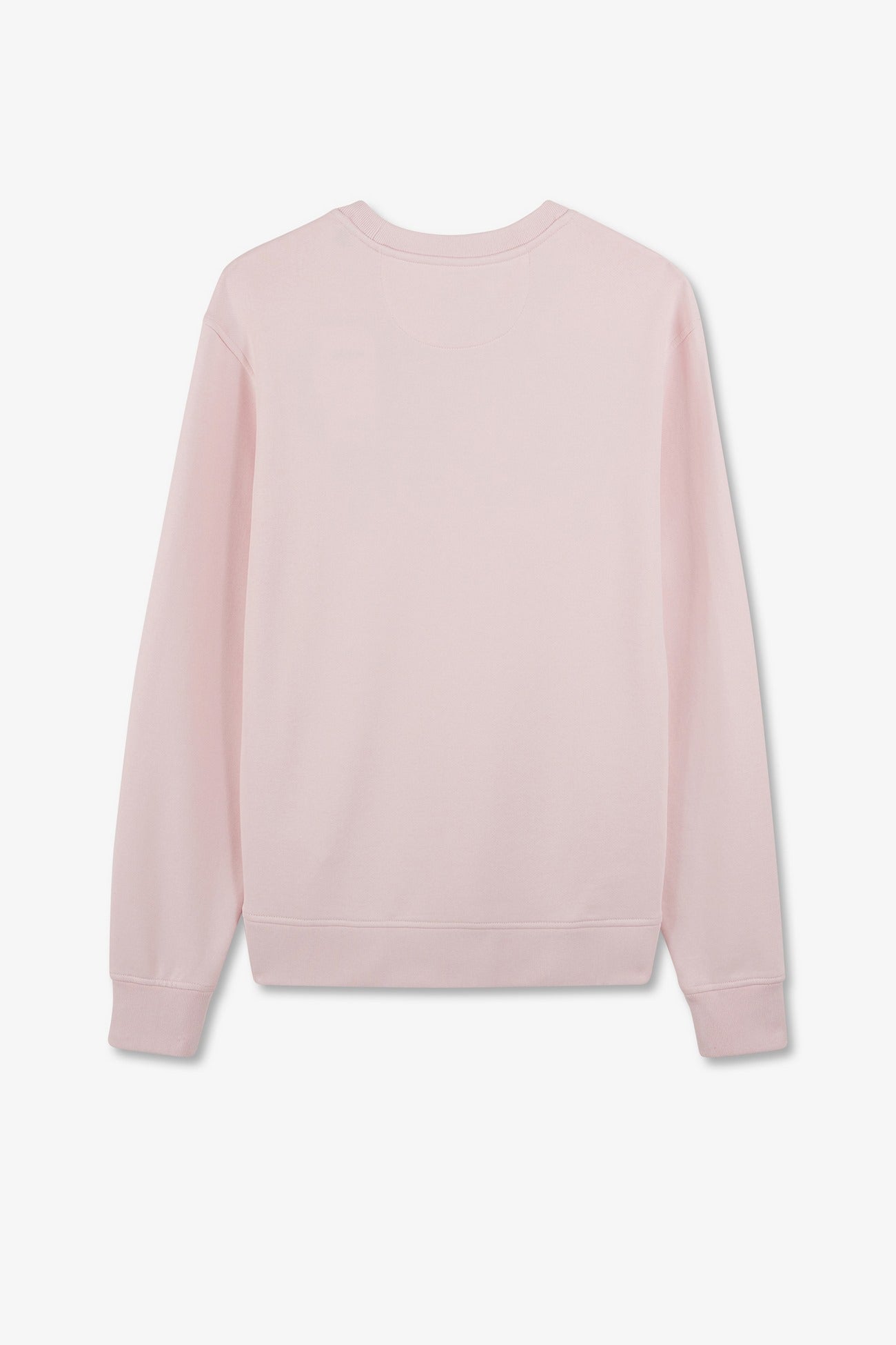 Sweatshirt à col rond en molleton rose emblème nœud papillon - Image 4