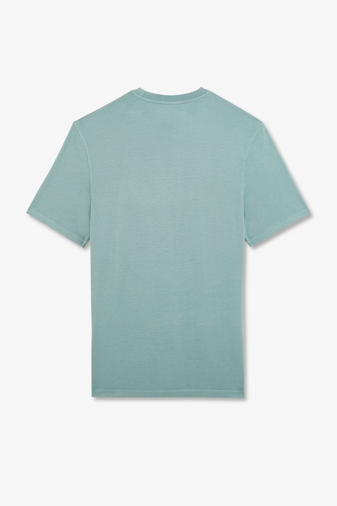 T-shirt manches courtes vert uni - Image 6