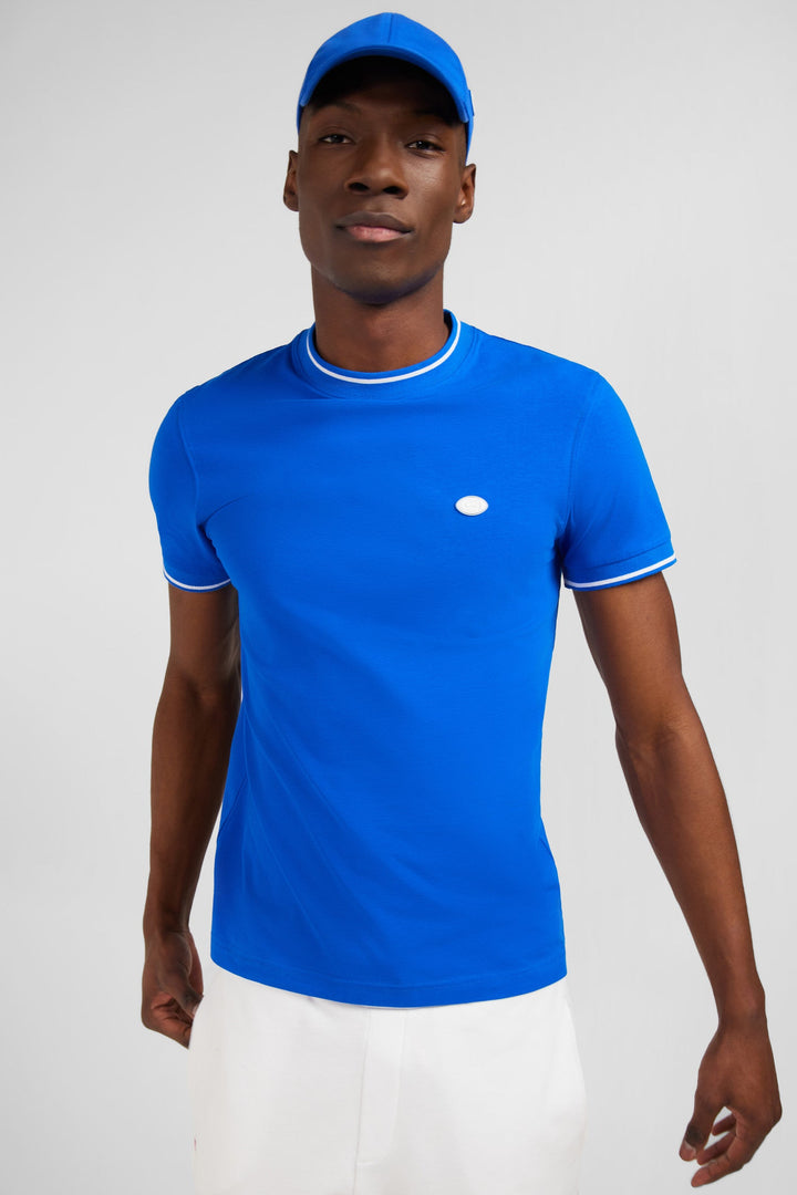 T-shirt bleu à manches courtes alt view