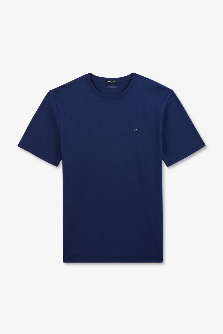 T-shirt bleu foncé à manches courtes alt view