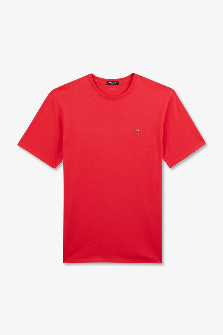 T-shirt rouge à manches courtes alt view