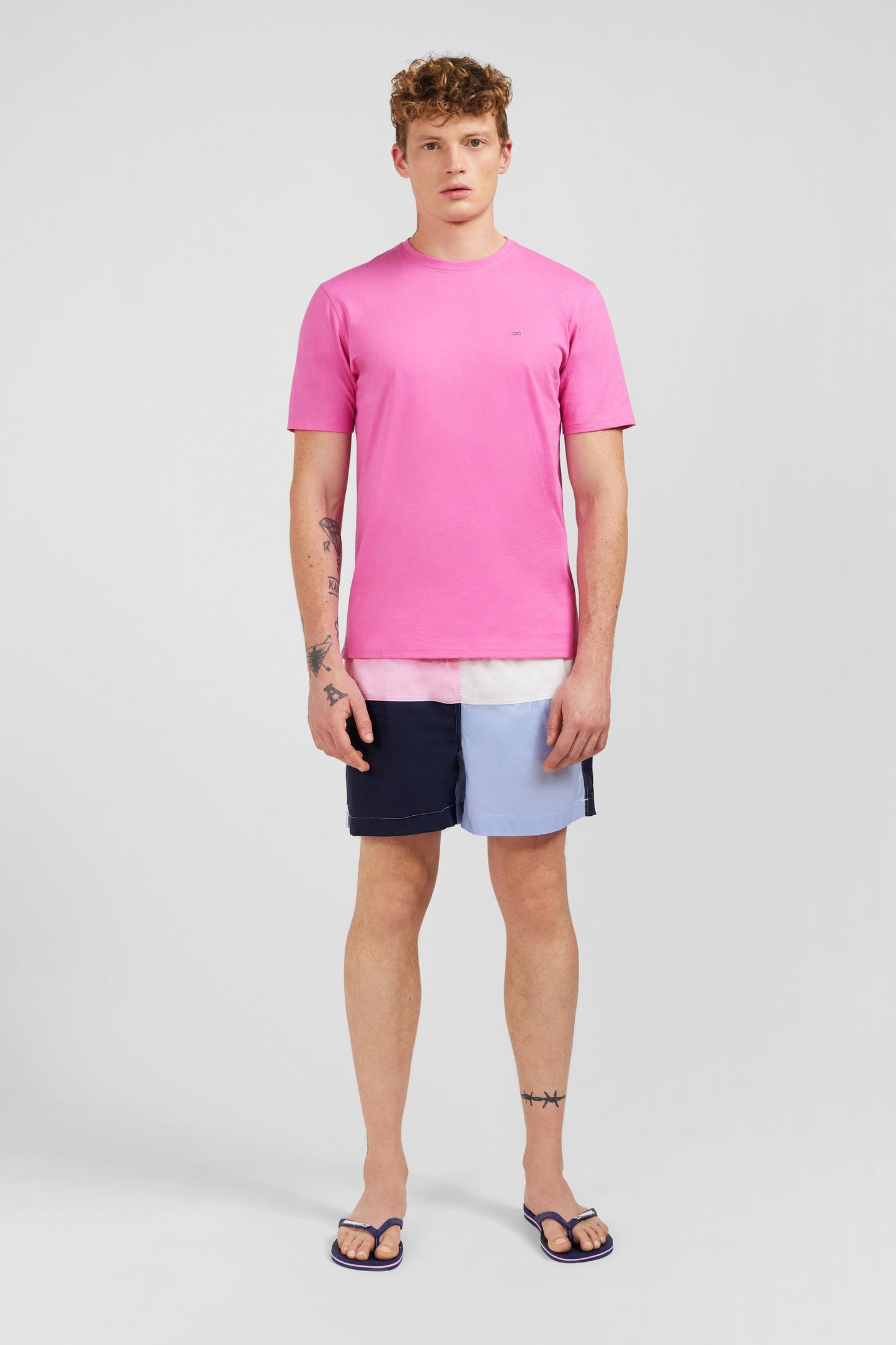 T-shirt rose à manches courtes - Image 1