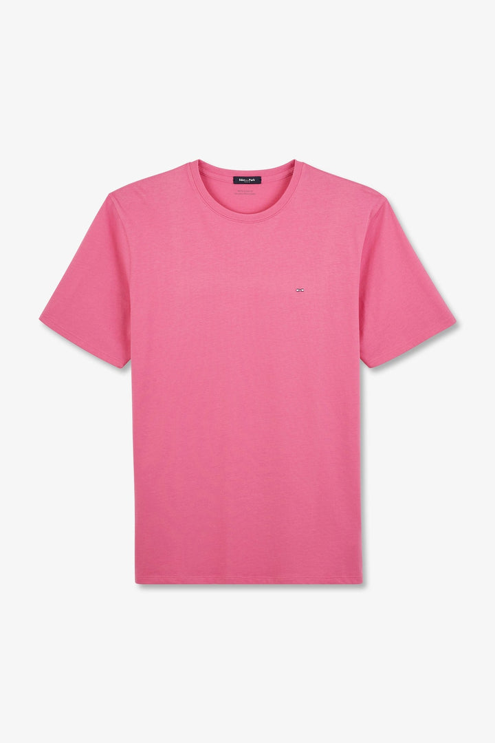 Pink short-sleeved T-shirt alt view