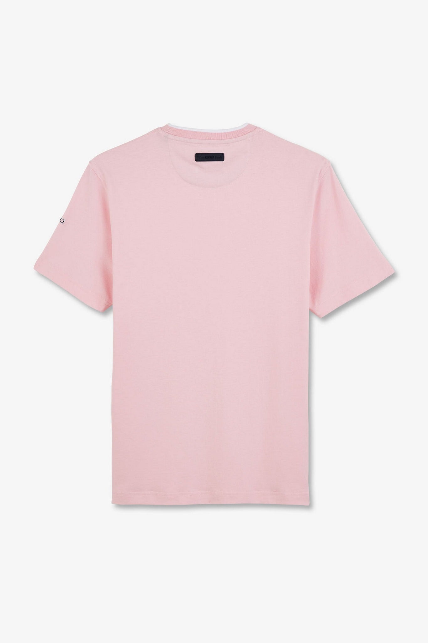 T-shirt rose uni à manches courtes - Image 4