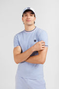 Light blue short-sleeved T-shirt