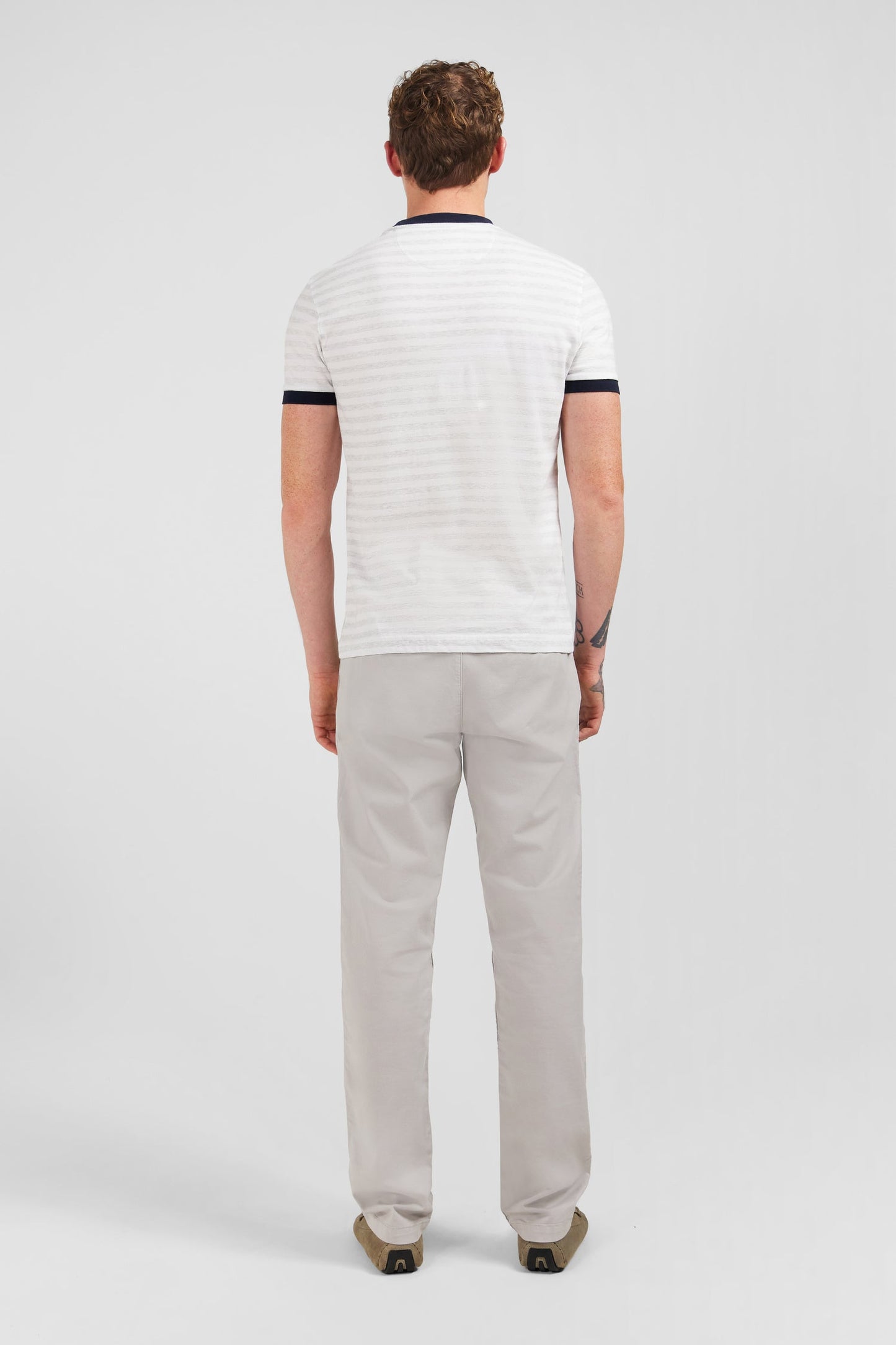 T-shirt manches courtes blanc rayé - Image 7