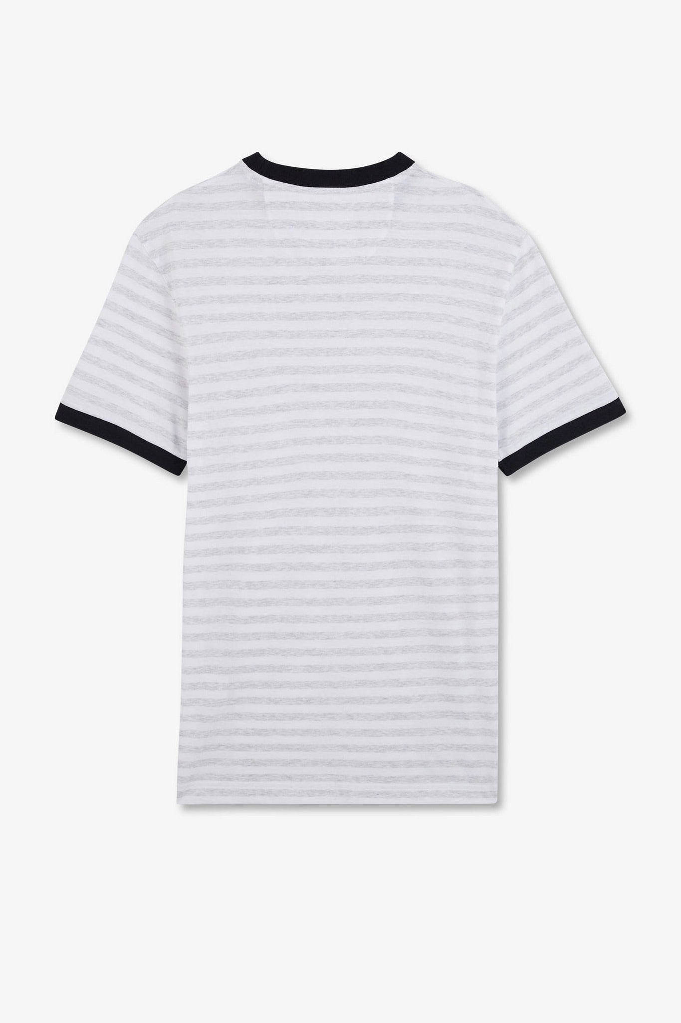 T-shirt manches courtes blanc rayé - Image 5
