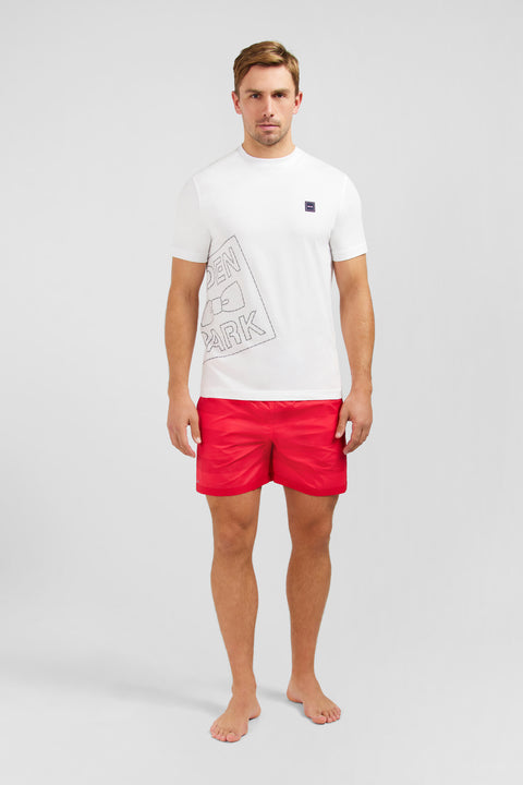 White T-shirt with Eden Park print - Image 1