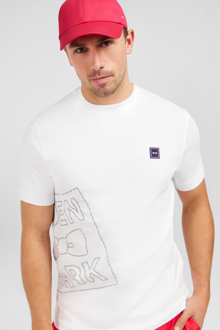 White T-shirt with Eden Park print