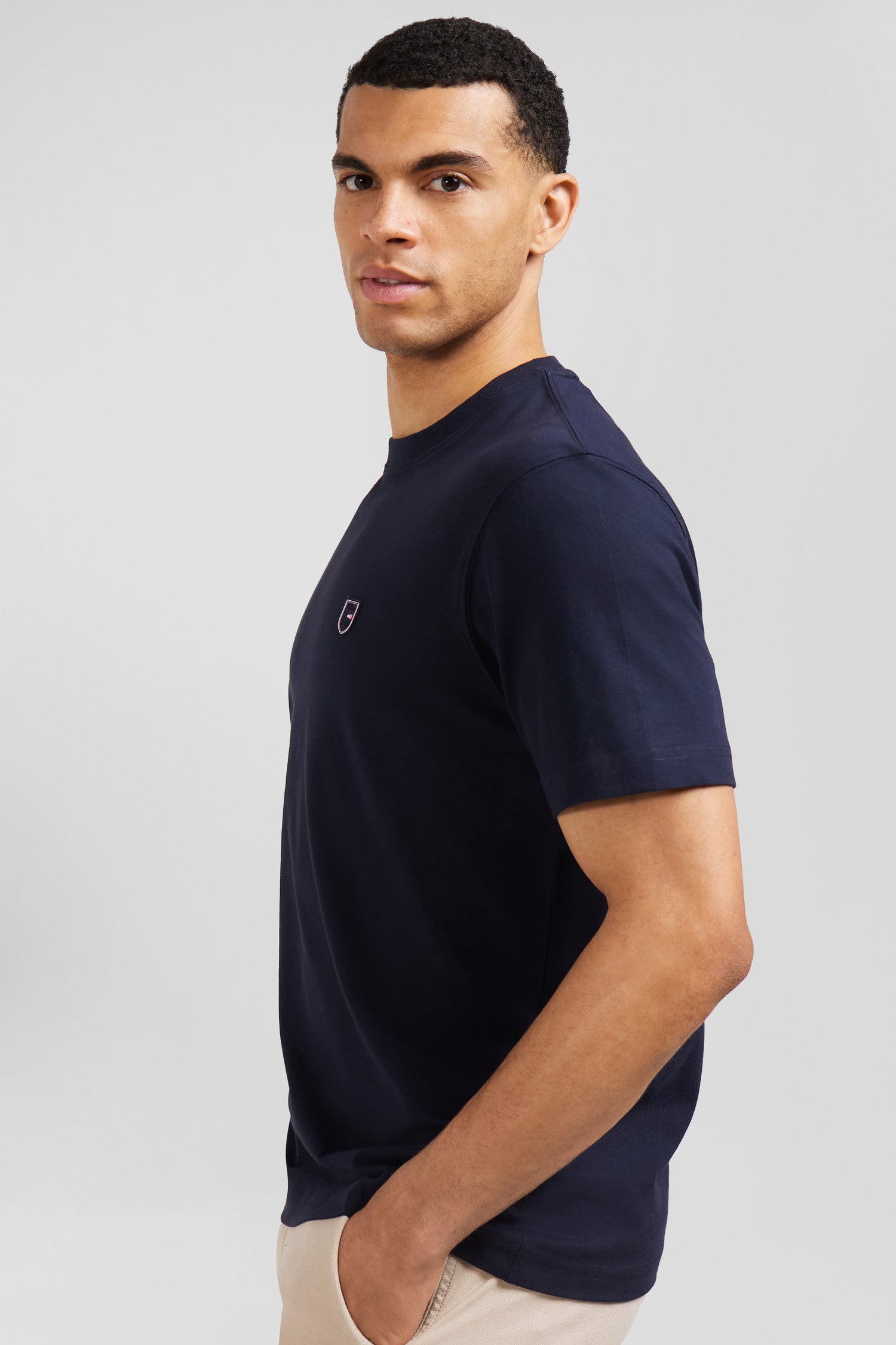 Blue T-shirt with Eden Park embroidery