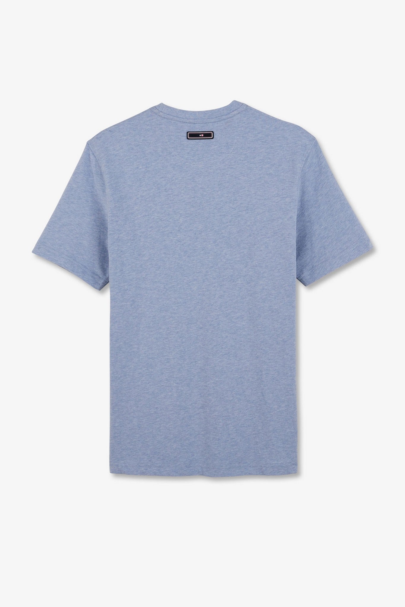 T-shirt bleu clair à double inscription Eden Park - Image 4