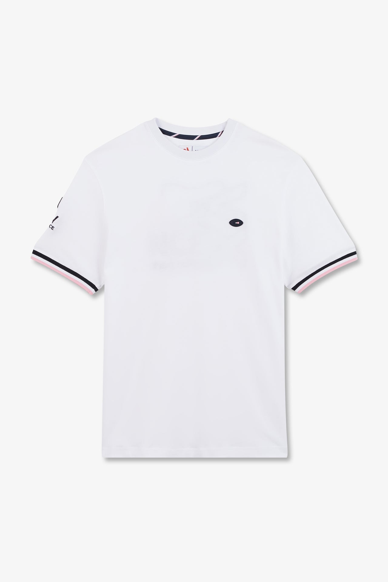 T-shirt blanc à broderie XV de France au dos - Image 2