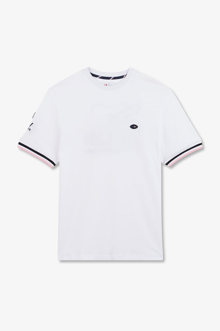 T-shirt blanc à broderie XV de France au dos alt view
