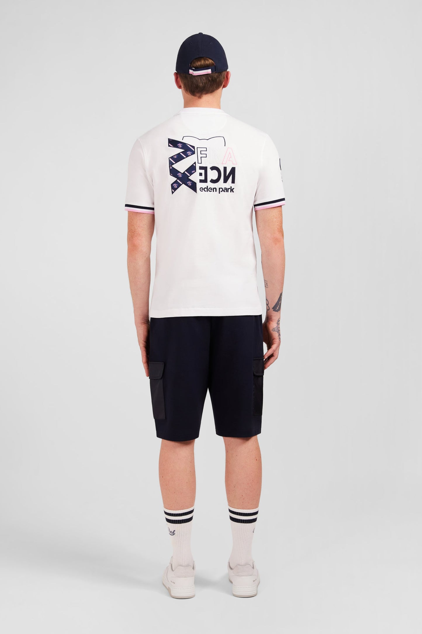 T-shirt blanc à broderie XV de France au dos - Image 7