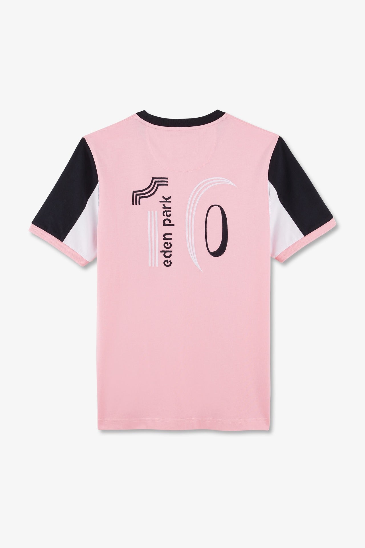 T-shirt manches courtes rose en coton broderie numéro 10 - Image 6