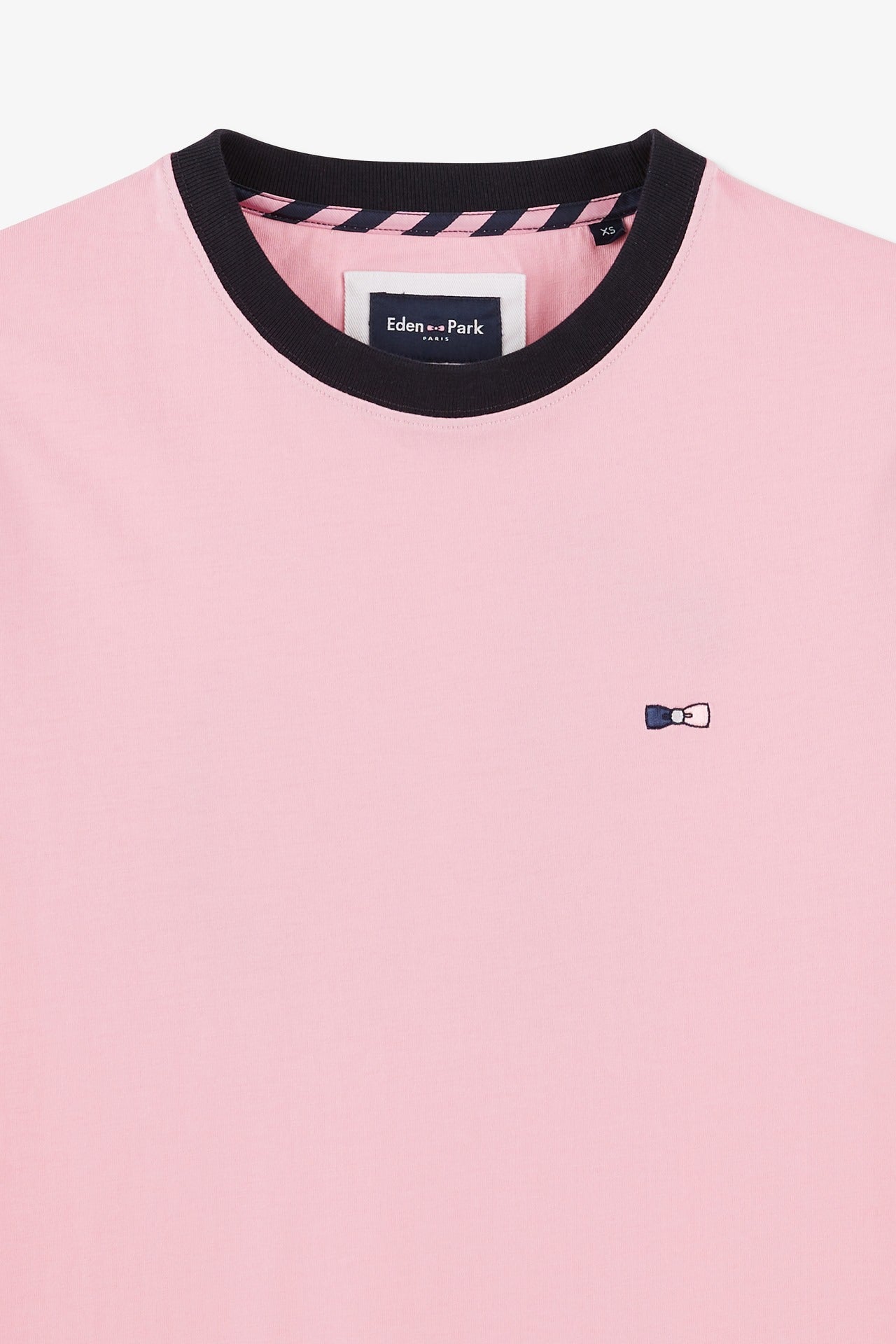T-shirt manches courtes rose en coton broderie numéro 10 - Image 8