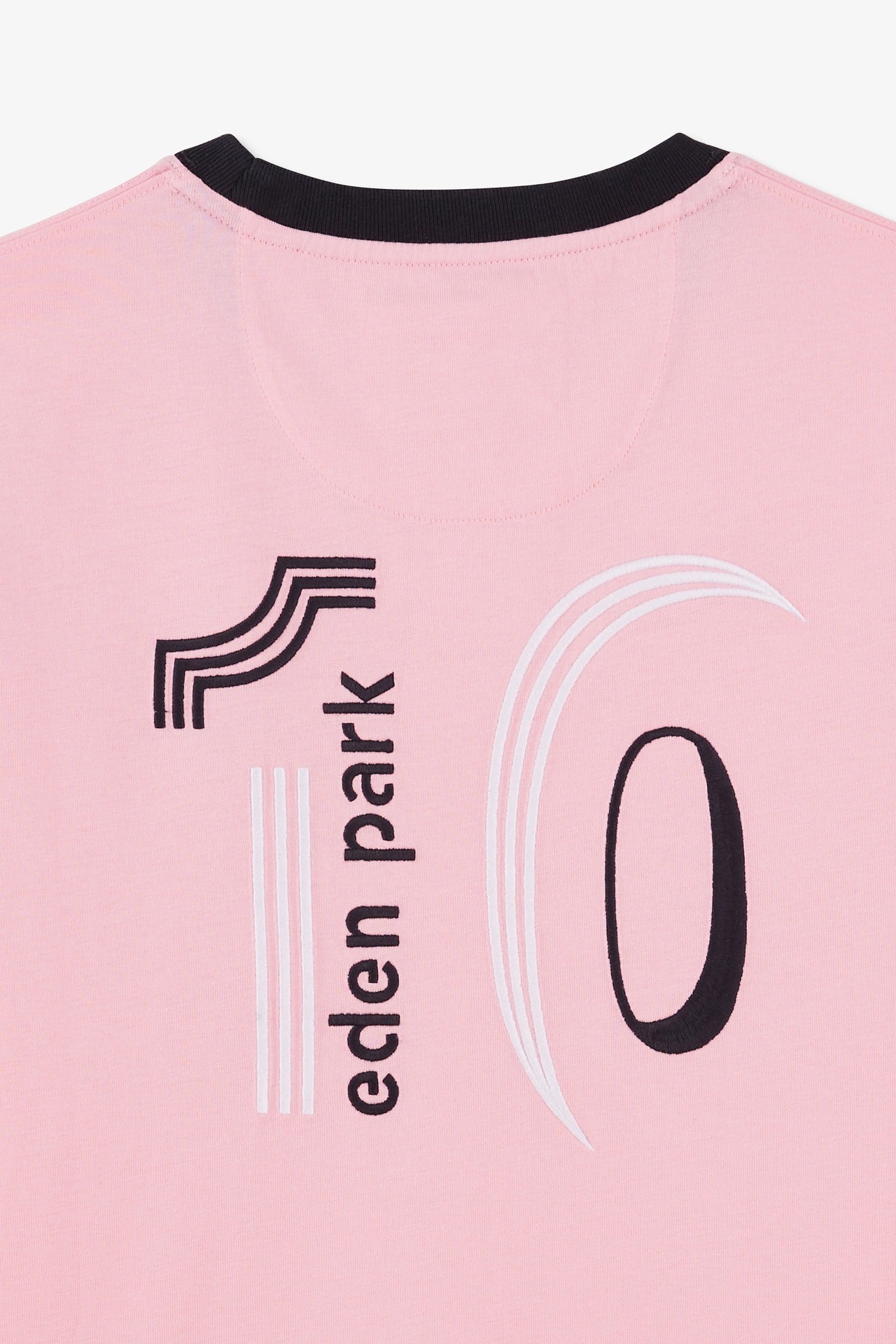 T-shirt manches courtes rose en coton broderie numéro 10 - Image 9