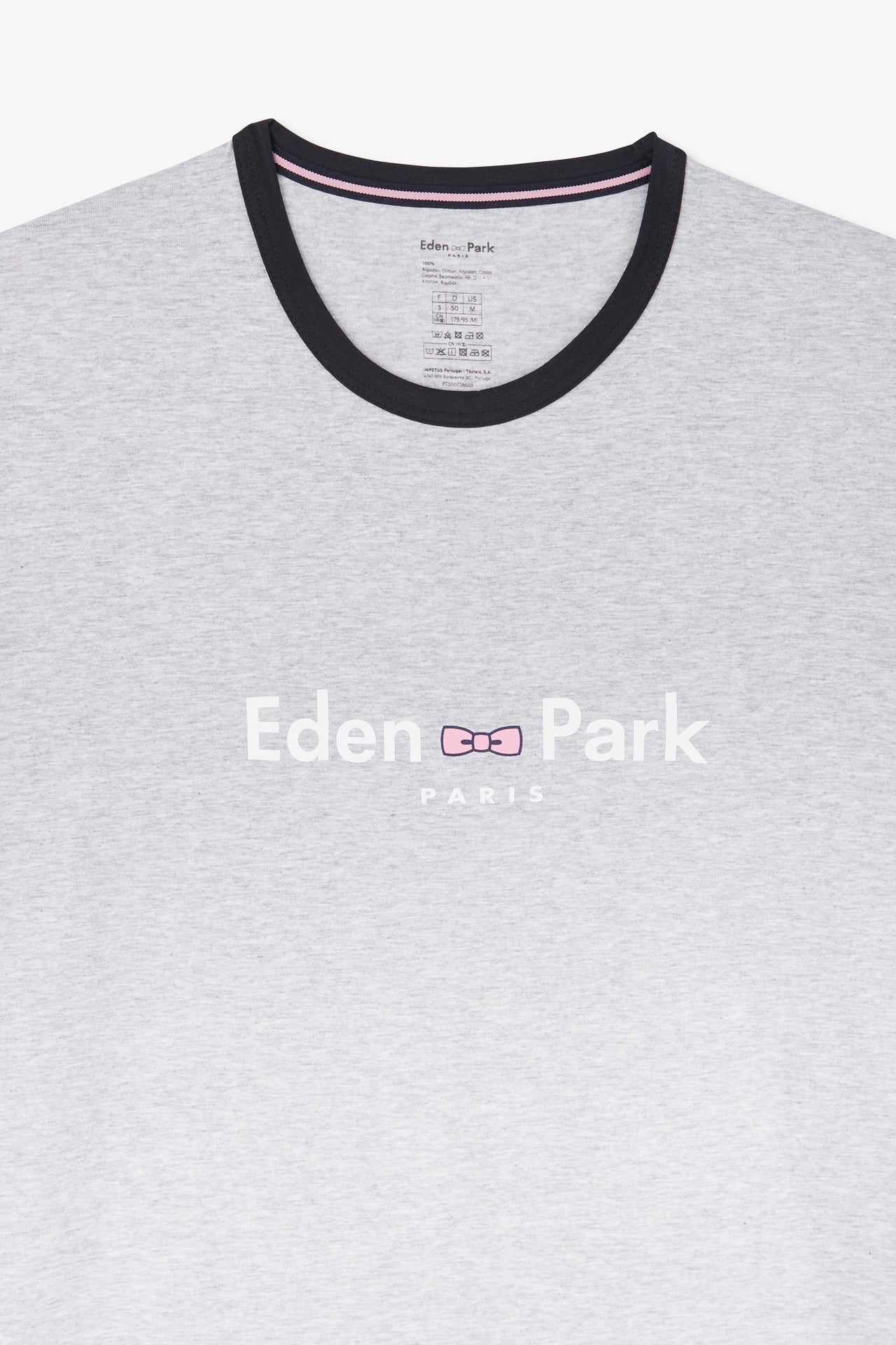 Pyjama court gris logo Eden Park - Image 4
