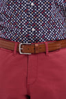 Brown leather belt